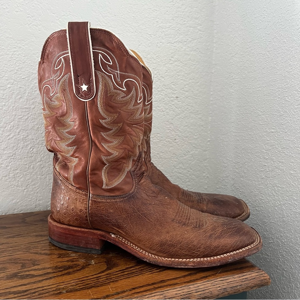 Tony Lama O4177 Men's San Saba Collection Stockman Boots Square Toe 10.5 D - Picture 4 of 10